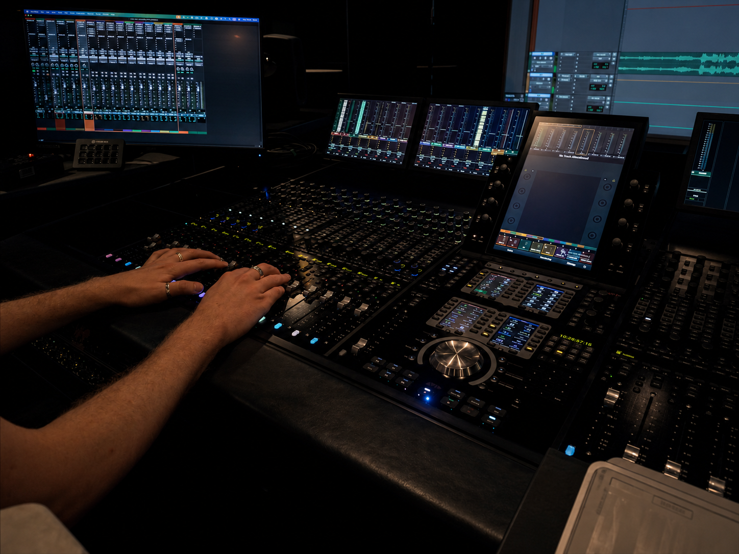 Auditorium de mixage Dolby Atmos 7.1.4 à louer — studio post-production sonore Paris MonteMix
