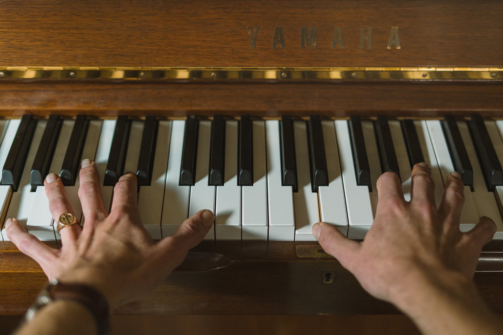 Clavier vu de dessus